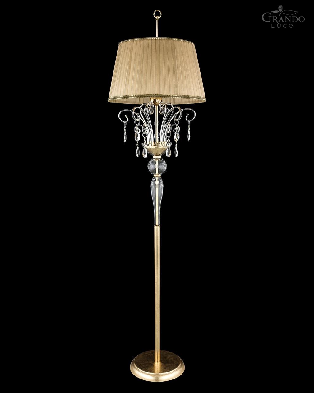 gold floor lamps photo - 2