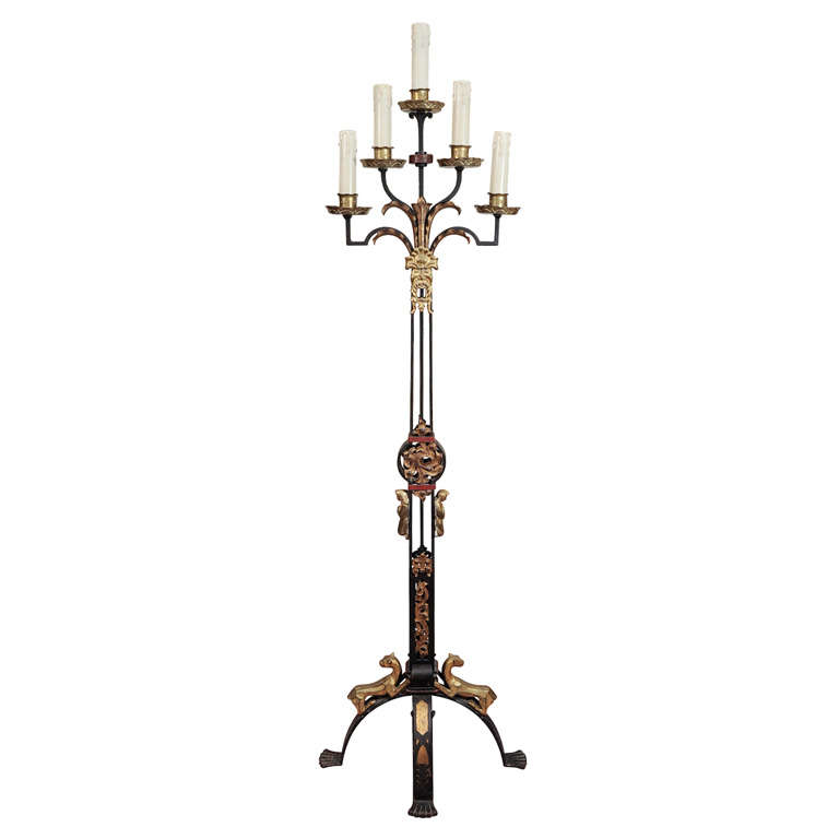 gothic floor lamp photo - 6