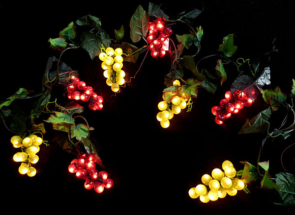 dining room grape lights