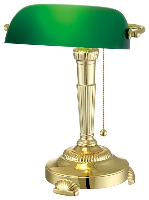 green bankers lamp photo - 10