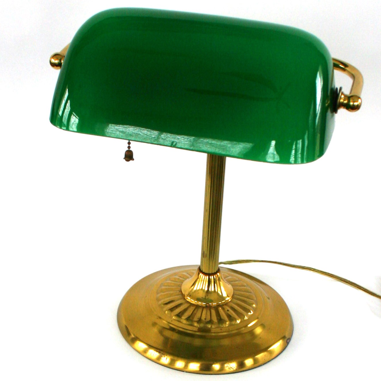 green bankers lamp photo - 3