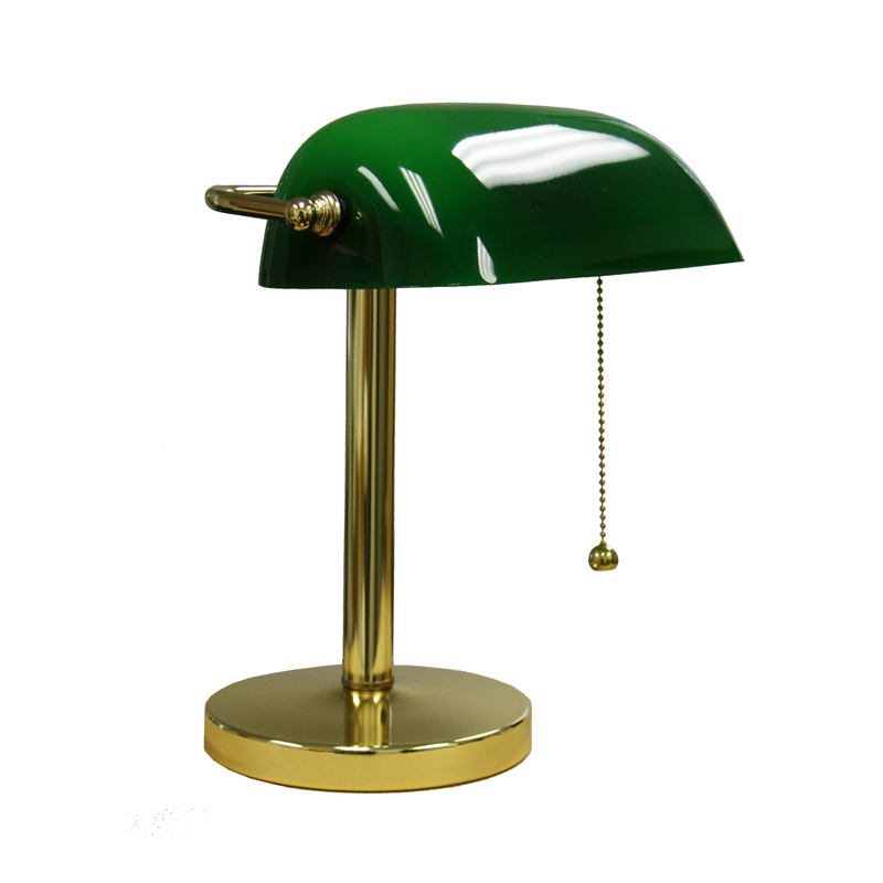 green bankers lamp photo - 6