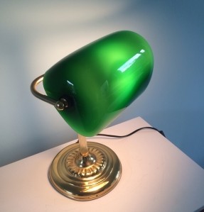 green bankers lamp photo - 8