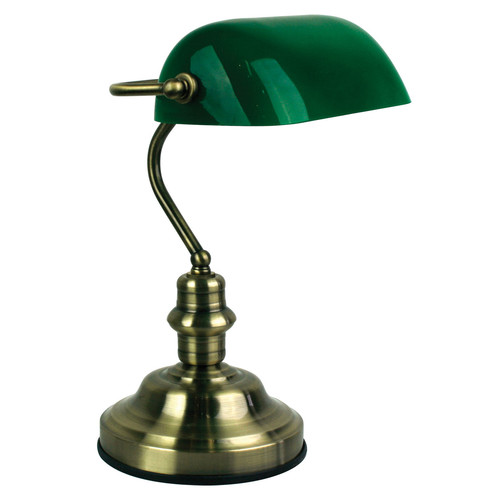 green bankers lamp photo - 9