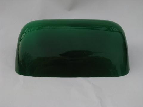 green glass desk lamp photo - 7