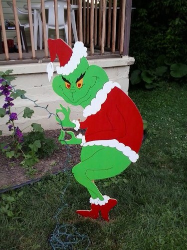 grinch christmas lights outdoor photo - 3