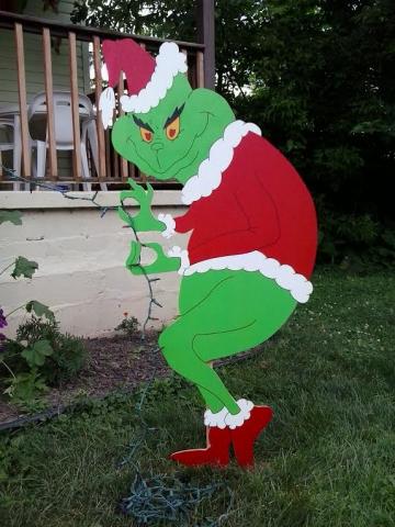 grinch christmas lights outdoor photo - 5