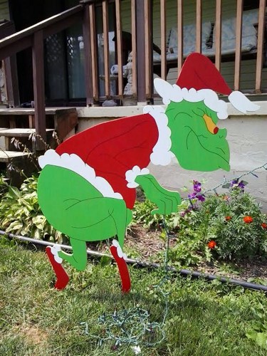 grinch christmas lights outdoor photo - 7