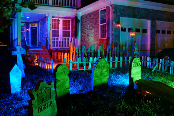 halloween lights outdoor photo - 2