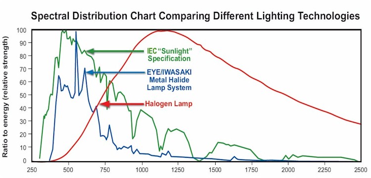 halogen lamp spectrum photo - 6