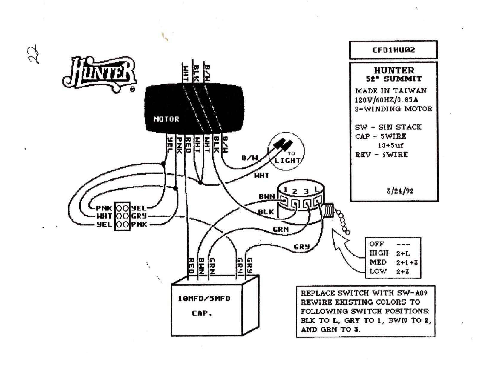 Hampton Bay Ceiling Fan Wiring Color Code