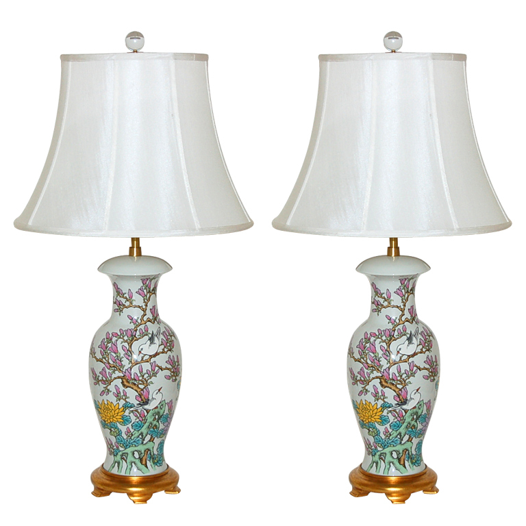 hand painted lamps photo - 2