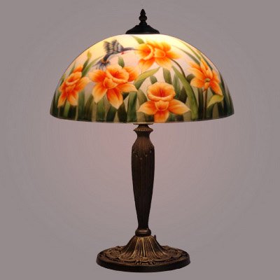 hand painted lamps photo - 3