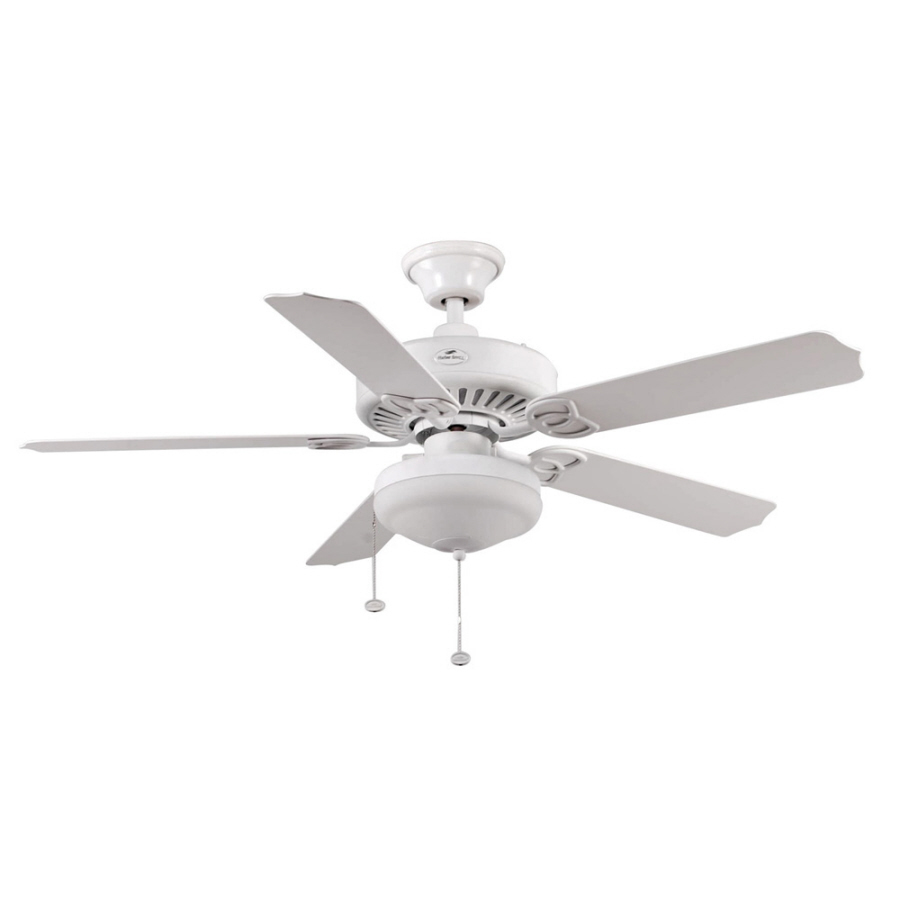 Harbor Breeze Grace Bay 52 In Nickel Led Indoor Ceiling Fan 5 Blade In The Ceiling Fans Department At Lowes Com