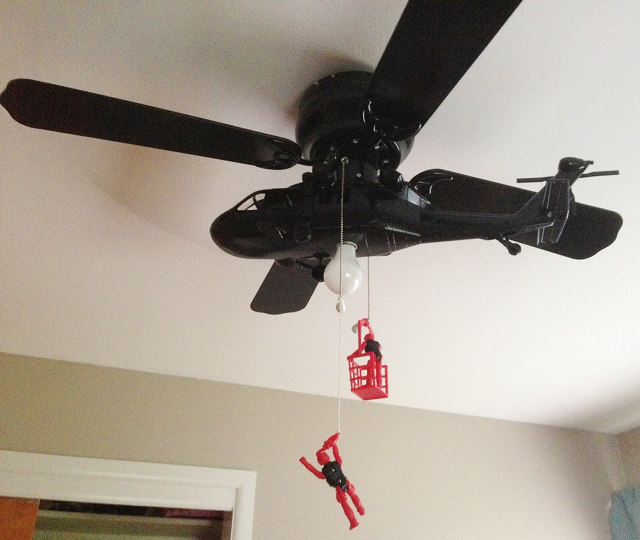 helicopter blade ceiling fan photo - 4