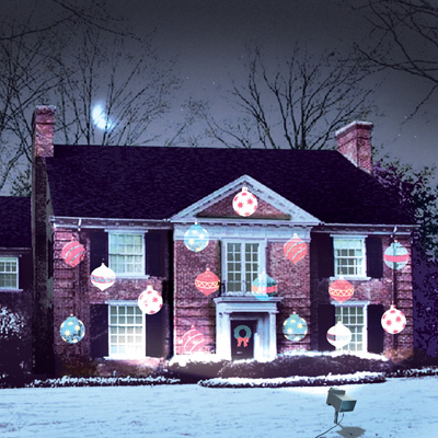 holiday outdoor projector lights photo - 3