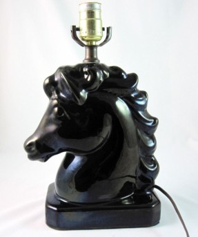 horse table lamp photo - 10