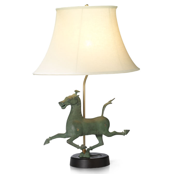 horse table lamp photo - 4