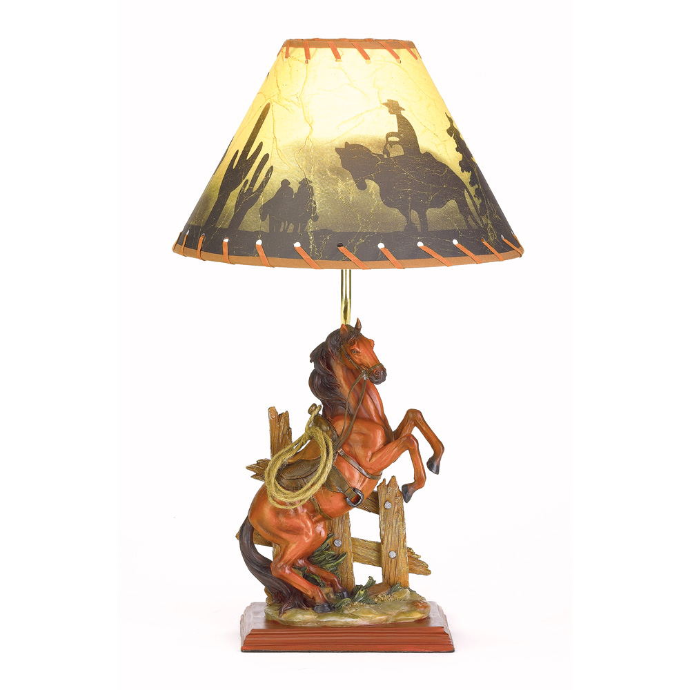 horse table lamp photo - 5