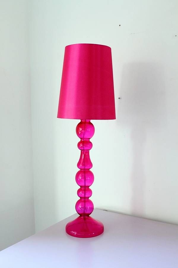 hot pink table lamp photo - 3