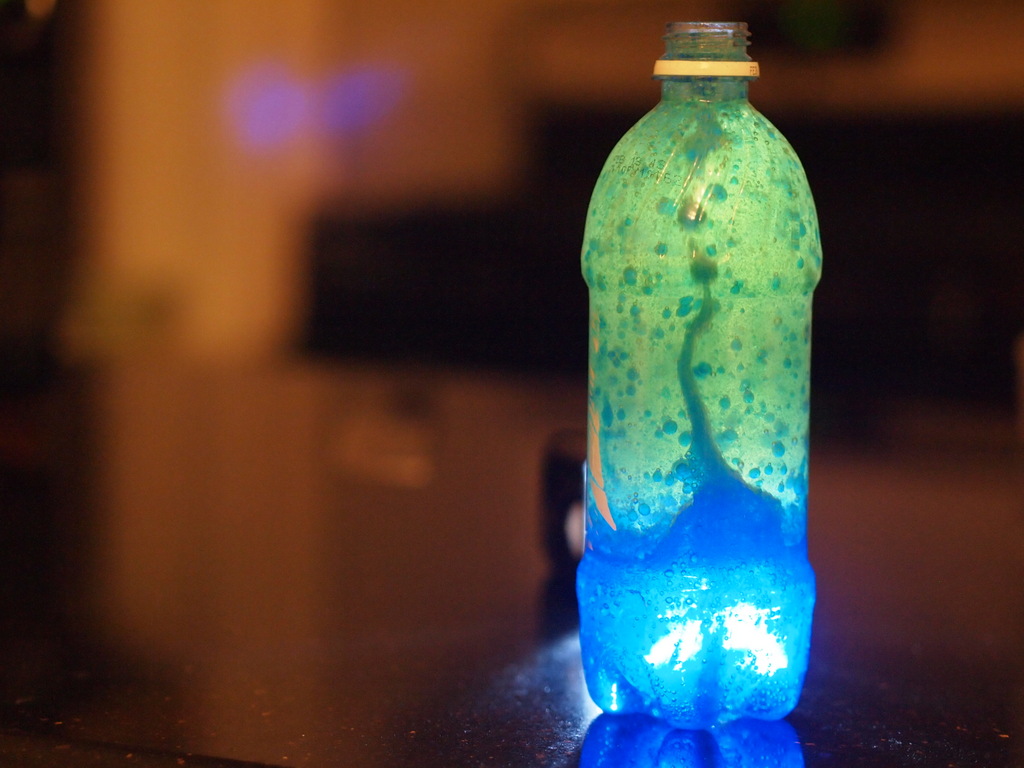 how to make a lava lamp with a water bottle photo - 1