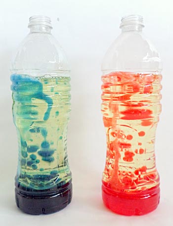 how to make a lava lamp with a water bottle photo - 4