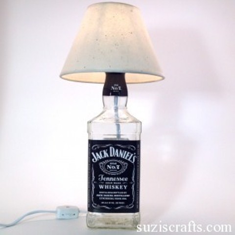 how to make liquor bottle lamps photo - 1