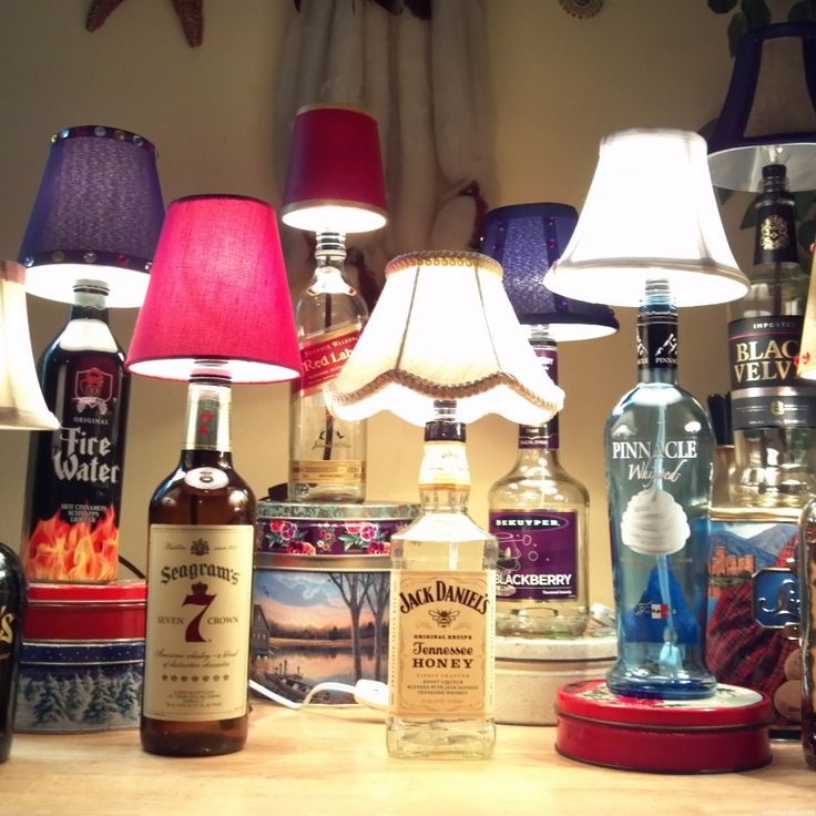 how to make liquor bottle lamps photo - 5