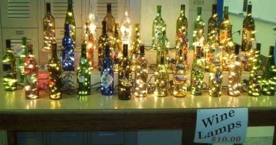 how to make wine bottle lamps photo - 7