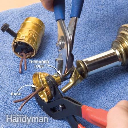 how to repair a lamp socket photo - 3