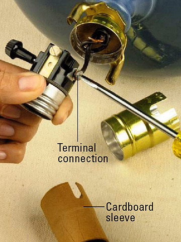 how to repair a lamp socket photo - 7