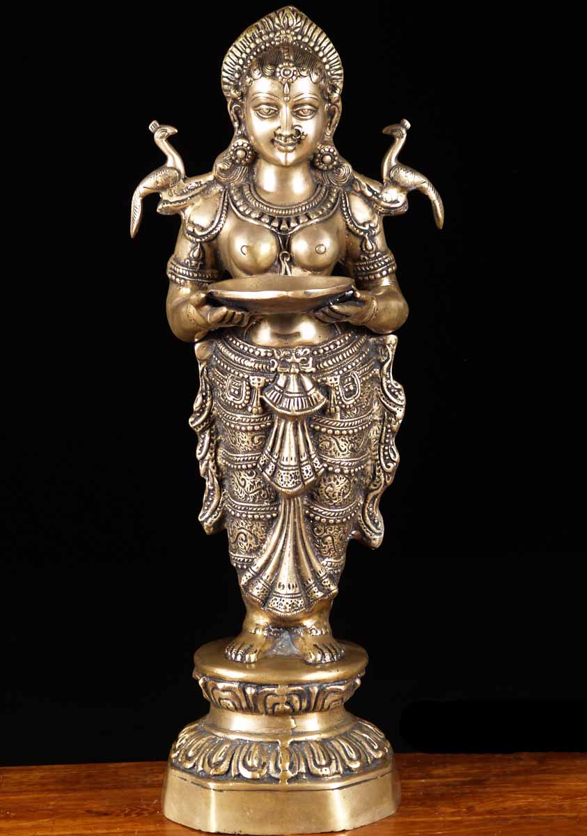 indian brass lamps photo - 2