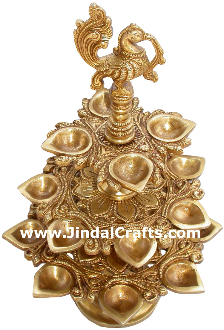 indian brass lamps photo - 6