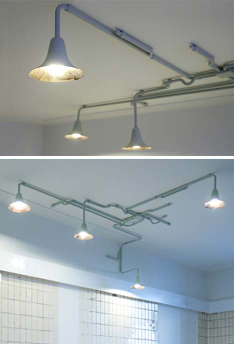 industrial ceiling lights photo - 1