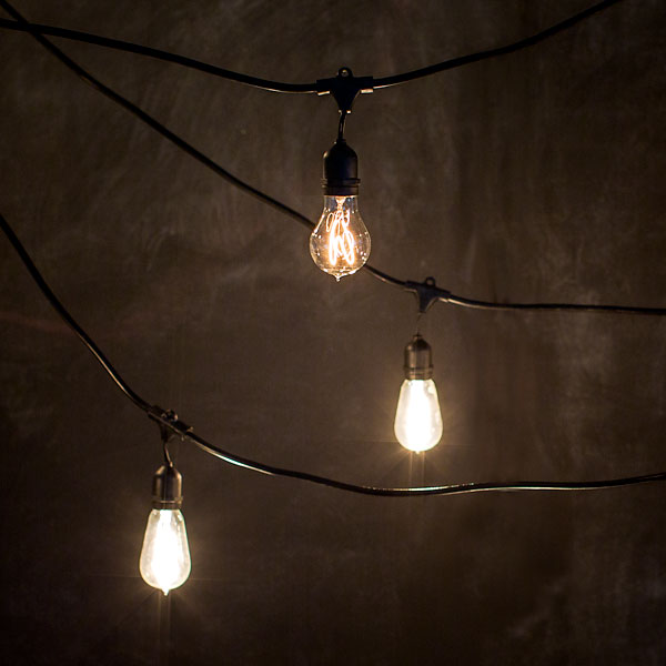 industrial string lights outdoor photo - 5