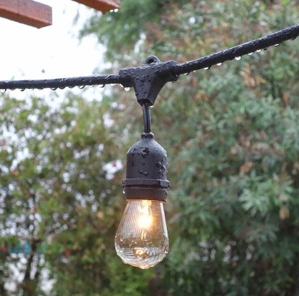 industrial string lights outdoor photo - 9