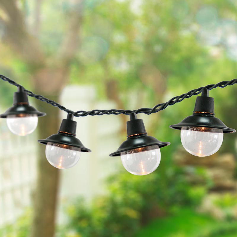 lantern outdoor string lights photo - 7