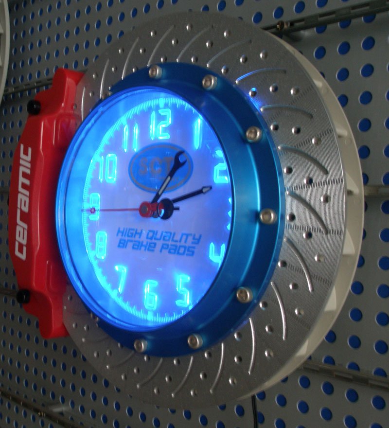 led light wall clock photo - 2