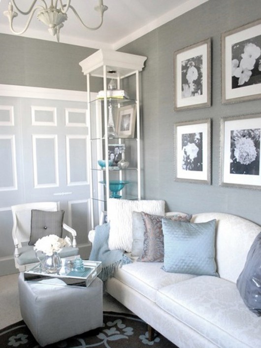 How to decorate light blue living room walls | Warisan Lighting