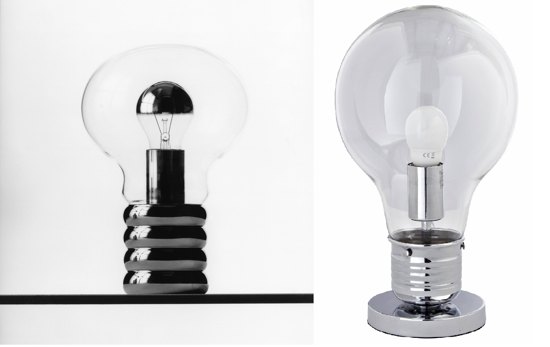 light bulb table lamp photo - 1