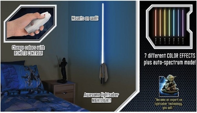 light saber wall light photo - 2