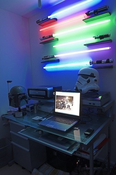 lightsaber wall lamp