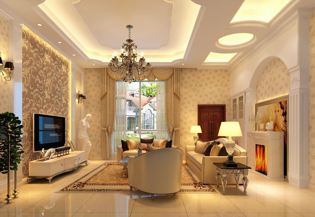 living room led ceiling lights photo - 8