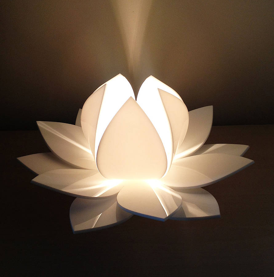 diy lotus lamp