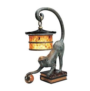 maitland smith monkey lamp photo - 4