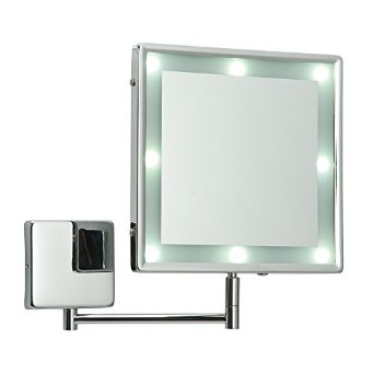 makeup mirror with lights wall mounted photo - 10