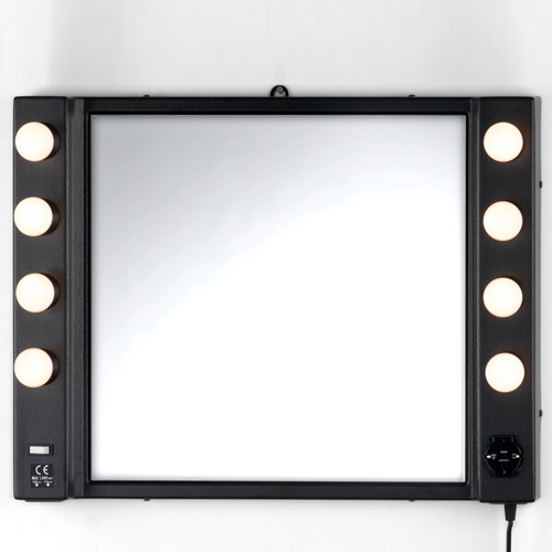 makeup wall mirror with lights photo - 2