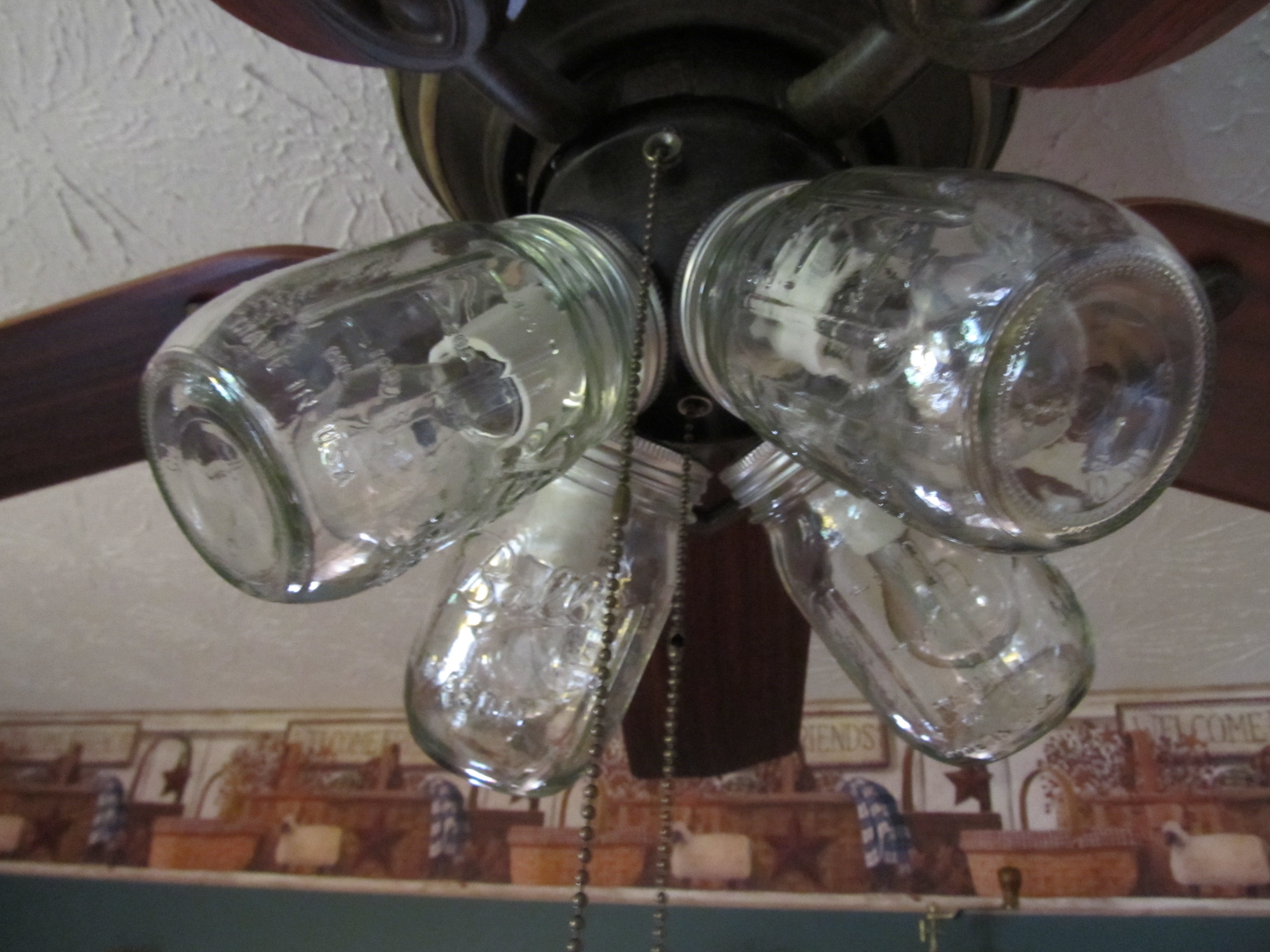 mason jar ceiling fan photo - 10