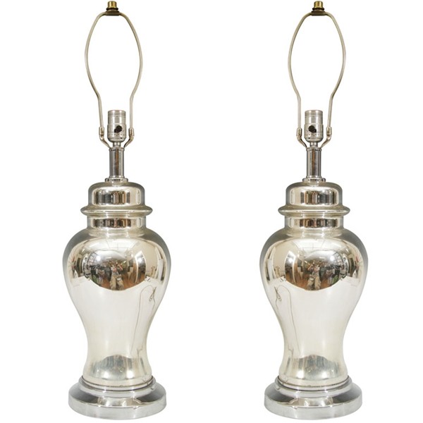 mercury glass table lamps photo - 4