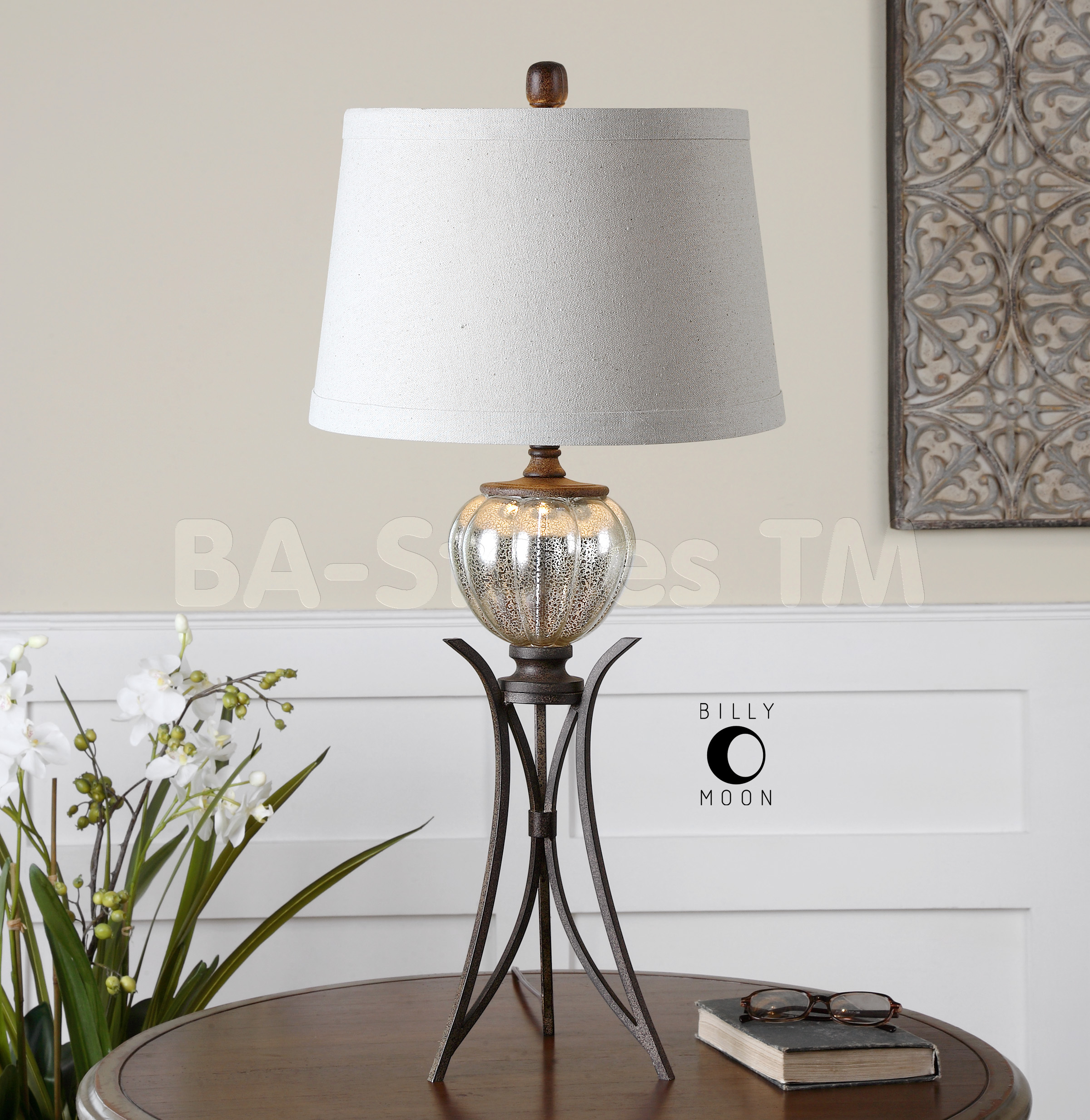 mercury glass table lamps photo - 6